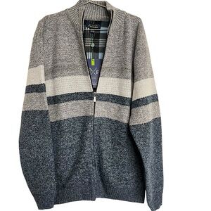 New Mens Studio‎ Ferera Full Zip Sweater Sweatshirt